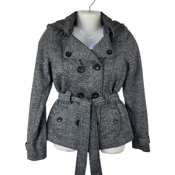 Ashley By 26 International Jackets & Blazers - Ashley by 26 international cotton blend fleece lined belted hooded jacket size M